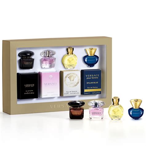 versace miniaturen geschenkset|versace deluxe miniature gift set.